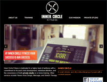 Tablet Screenshot of innercirclefitness.com